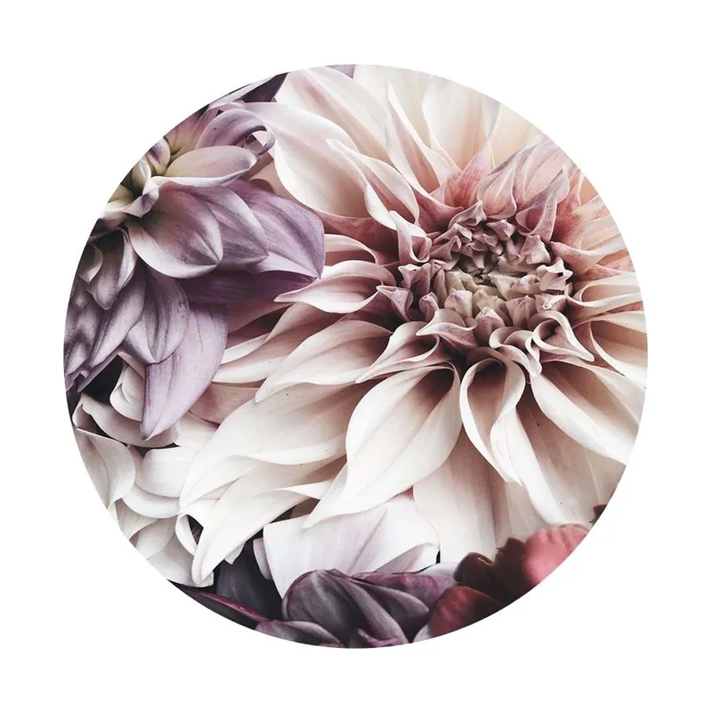 Tablou D 70 cm, blooming ii, sticla
