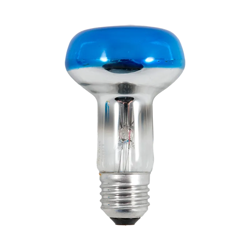 Bec reflector R63 albastru, E27, 40 W