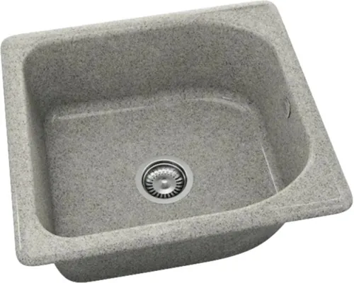 Chiuvetă bucătărie granixit 1 cuvă FAT Tweed 56x51 cm gri piatră buc
