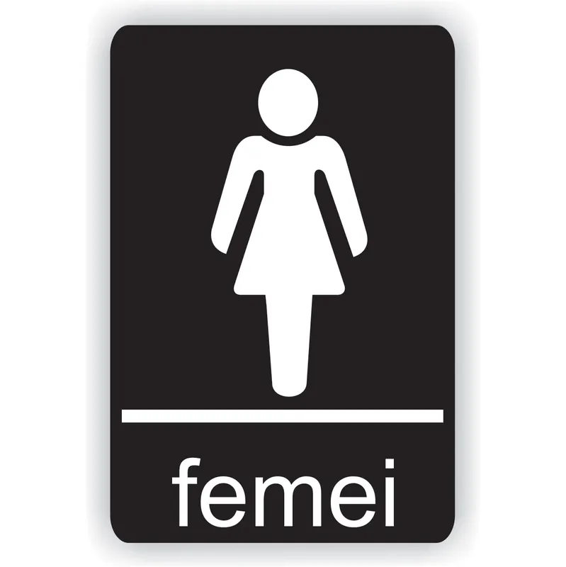 Indicator semnalizare Toaleta femei, PVC, 14 x 10 cm buc