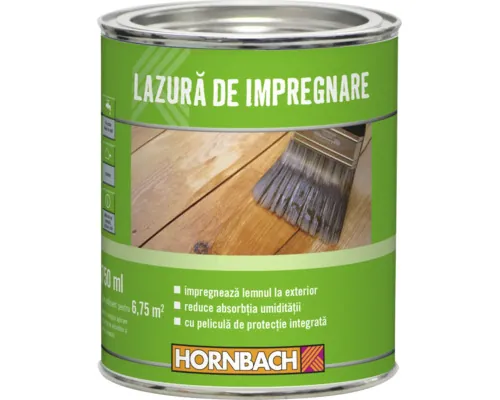 Lazură de impregnare pentru lemn Hornbach exterior 750 ml buc