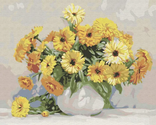 Pictură pe numere The poetics of flowers 40x50 cm buc