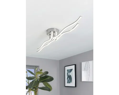 Plafonieră cu LED integrat Eglo Roncade 32W 4500 lumeni, alb/crom buc