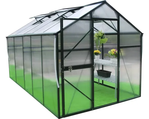 Seră grădină modulară Florida GM33305 policarbonat 4 mm 347x210 cm verde buc