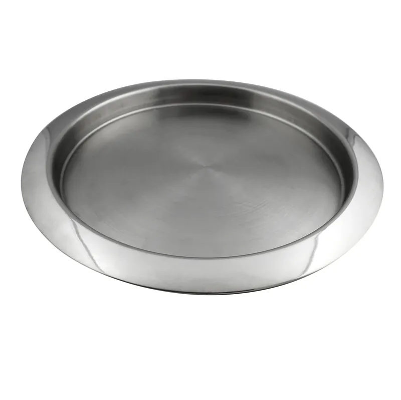 Tava rotunda pentru servire, din inox, Kasemi 1101449,gri, 40 cm buc
