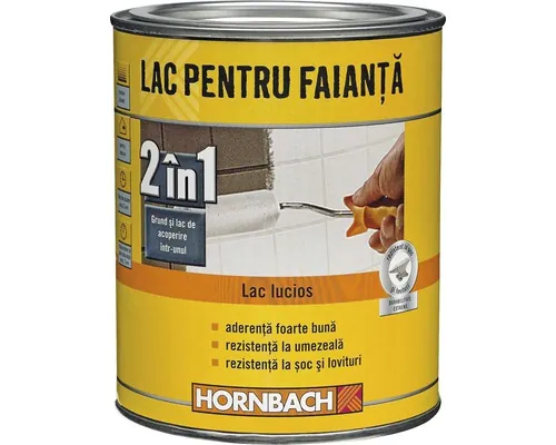 Vopsea lucioasă pentru faianță 2 in 1 Hornbach albă 1 l buc