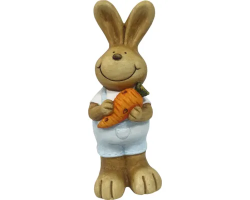 Figurină iepure Lafiora H 37 cm albastru buc