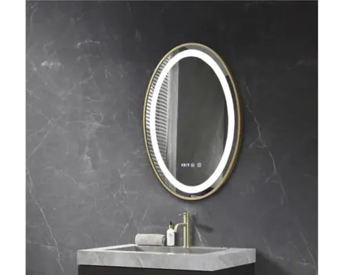 Oglindă baie cu LED Belform Fortuna 60x80 cm, funcție dezaburire, IP44 buc