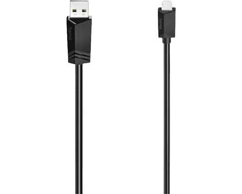 Cablu de date micro USB 2.0 Hama 0,75m negru buc