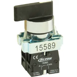 Selector lung 1-0-2 revenire negru 15589 Elvon
