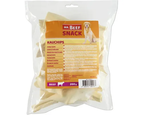 Snack pentru câini MR. BEEF chipsuri 200 g buc