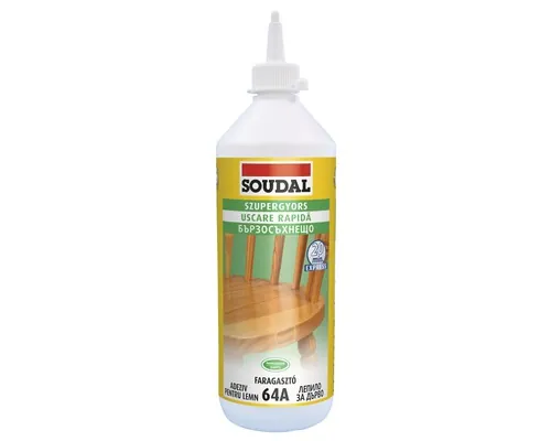 Adeziv SOUDAL 64A pentru lemn rezistent la apă clasa D2 cu uscare rapidă 250 ml buc