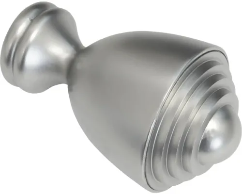 Capăt Gardinia Saturn argintiu satin Ø 25mm, set 2 buc.