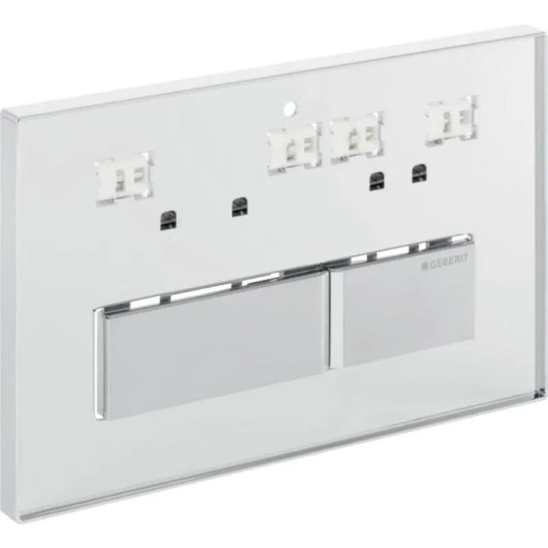 Clapeta de actionare, Geberit, Sigma 50, zinc, inox mat, 246x164x14mm