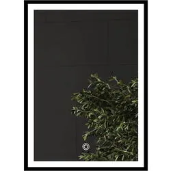 Oglinda klass 2 cu rama aluminiu neagra 800x600