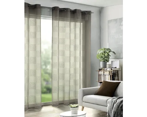 Perdea cu inele Davos taupe 135x280 cm buc