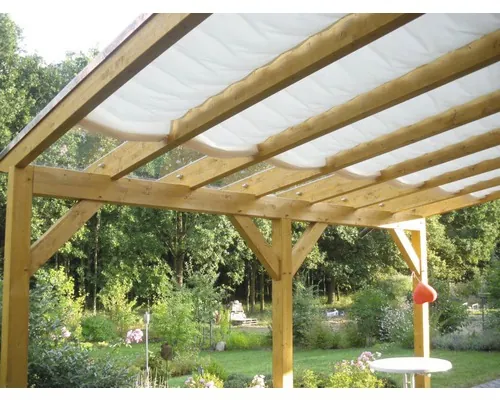 Copertină compatibilă cu sistemul de tensionare cu cablu Floracord albă 220x91 cm buc