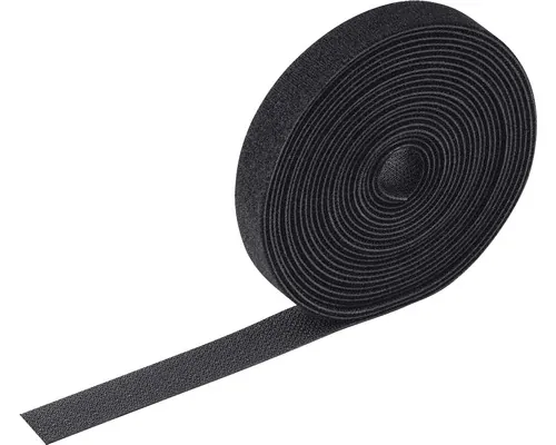 Organizator bandă scai/velcro pentru cabluri Meister 20mm x 5m, negru buc