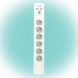 Prelungitor cu protectie la supratensiune 4p 1.5m NVT04k/Wh