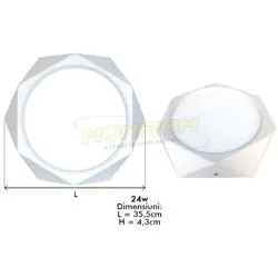 Spot led aplicat 24W lumina rece diamond 8470
