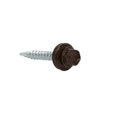 SURUB AUTOFORANT CAP HEX 4,8X25 SI SAIBA OTEL+CAUCIUC MARO