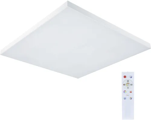Panou cu LED integrat Paulmann Loria Rainbow 24W 1690 lumeni 45x45 cm, lumină RGBW, montaj aplicat, alb, cu telecomandă buc