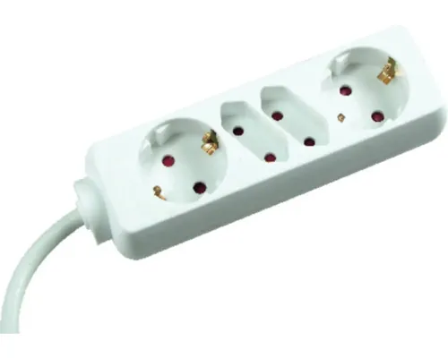 Prelungitor electric 4 (2 + 2) prize 1,4m 3500W alb buc