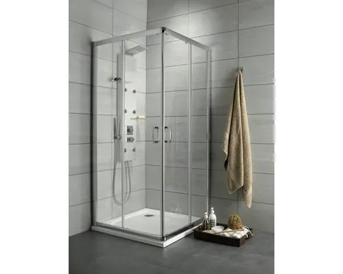 Cabină de duș pătrată Radaway Premium Plus C 80, 80x80x190 cm, sticlă securizată transparentă, profil crom buc