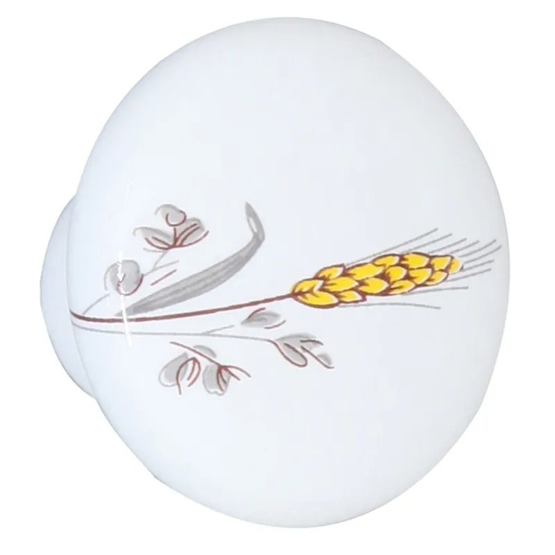 Buton pentru mobila, portelan alb, model spic, M 486.40.103, 32 x 22 mm buc