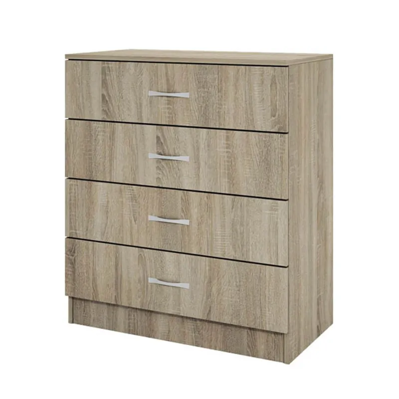 Comoda Malia, 80x43.5x91 cm, 4 sertare, culoare sonoma, pal