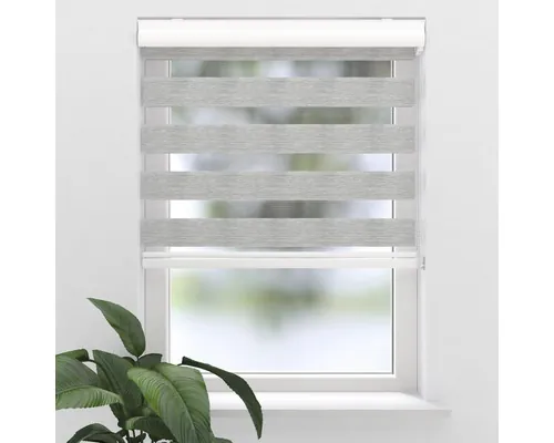 Rulou dublu Soluna D-R7 gri 40x175 cm, casetă albă buc