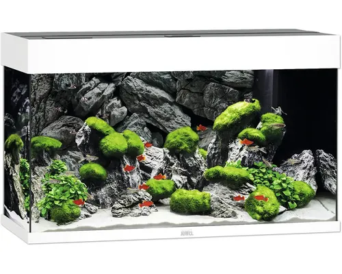 Acvariul JUWEL Rio 125 iluminare cu LED, pompă, filtru, încălzitor, fără dulap inferior, alb buc