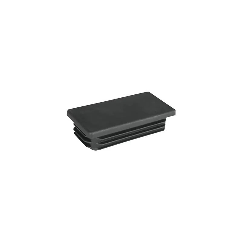 Capac stalp gard, PVC, dreptunghiular, negru, 60 x 40 mm