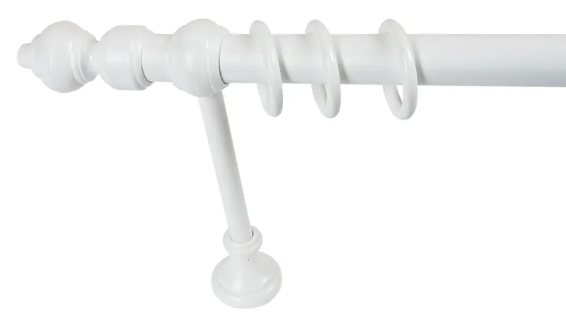 Galerie metal + PVC, Filigrano, alb, 28 mm / 200 cm + accesorii buc