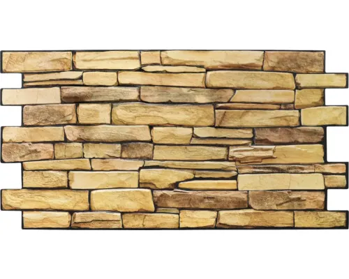 Panou decorativ PVC Slate Sand 98x48 cm buc