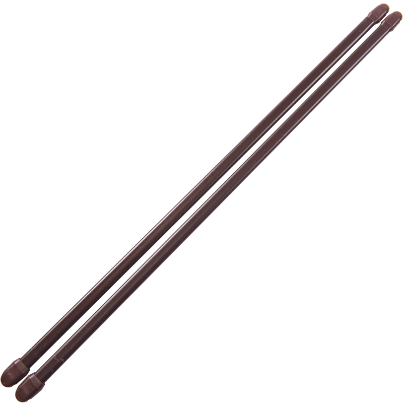 Bara perdeluta, metal, maro, 100 cm, set 2 buc
