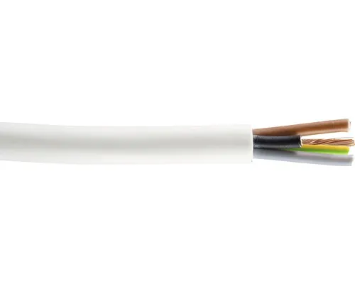 Cablu MYYM (H03VV-F) 4x0,75 mm² alb, inel 50m buc