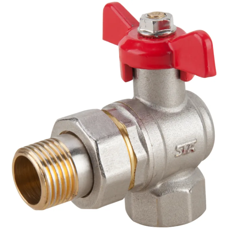 Robinet coltar cu holender Evosanitary, filet interior - exterior, alama, argintiu, 1/2" x 1/2"