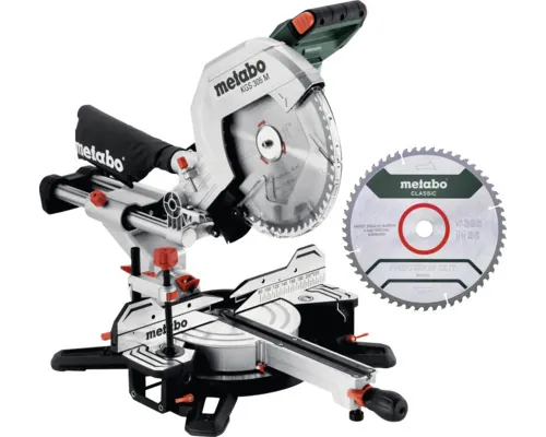 Fierăstrău circular culisant Metabo KGS 3700r/min, pânză fierăstrău 305mm 1600W 230V buc