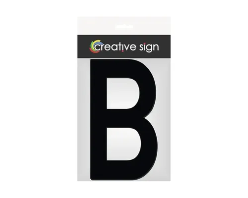 Literă casă „B” 11x20cm, din plexiglas negru buc