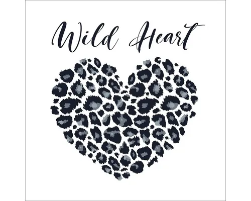 Tablou sticlă Pure Living Wild Heart 20x20 cm buc