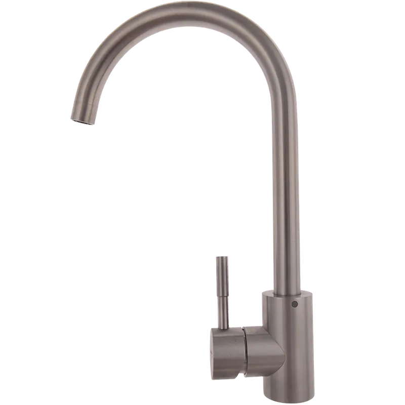 Baterie bucatarie Reecomer Cucina, pipa mobila, inox, finisaj inox periat, 22 x 10 x 23 cm
