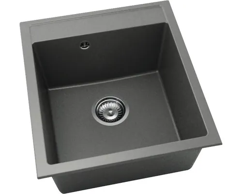 Chiuvetă bucătărie fatgranit 1 cuvă FAT Avangard 224 51x46 cm fără picurător Basalt buc
