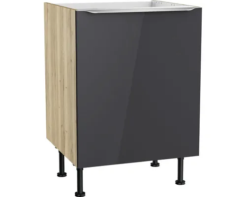 Mască chiuvetă bucătărie Optifit Linus984, 60 cm, antracit buc