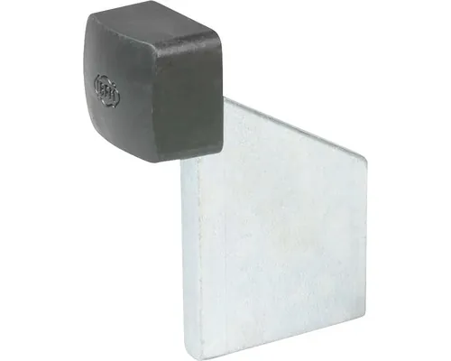 Opritor cu tampon cauciuc IBFM 471P 50x80x8 mm, cu picior sudabil, pentru poartă culisantă buc