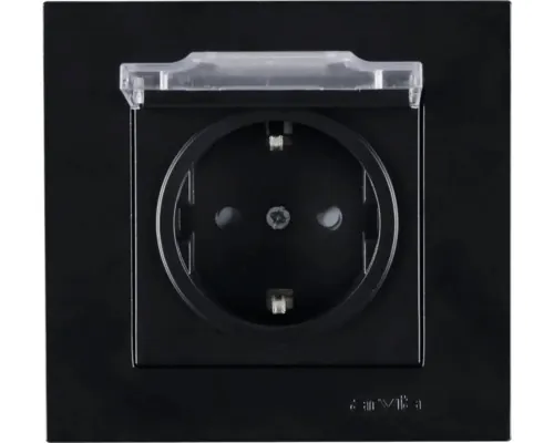 Priză simplă cu împământare Arvia Electric Karen , negru buc