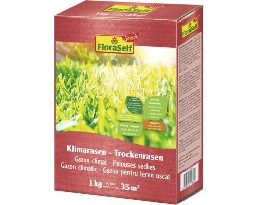 Semințe gazon climatic teren uscat FloraSelf Select 1 kg 35 m² buc