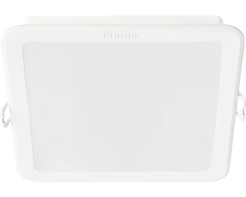 Spot LED încastrat Philips Meson 13W 1200 lumeni, 3000K, 140x140 mm, alb buc