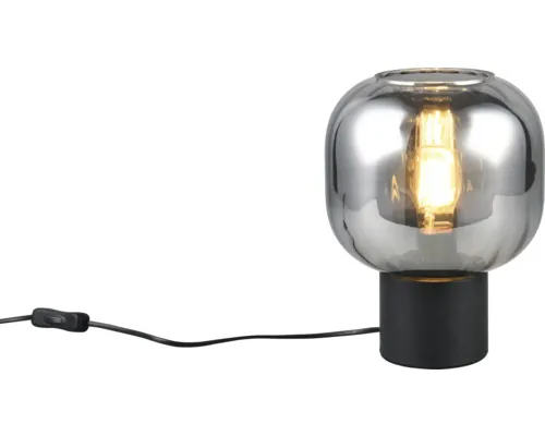Veioză Trio Diva E27 max. 1x40W, negru/fumuriu buc