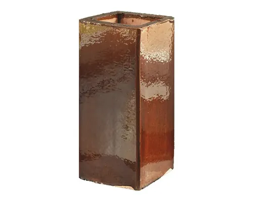 Burlan teracotă pentru sobă, brun neglazurat, 30x14x14 cm buc